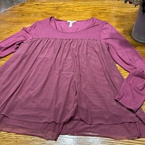 Matilda Jane dusty pink “Red a New Leaf” tunic top.  Size XXL.